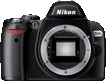 Nikon D40X front mini