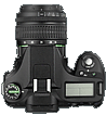 Pentax K200D top mini